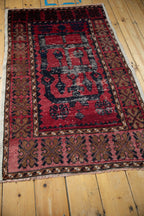 2.5x4.5 Vintage Distressed Oushak Rug