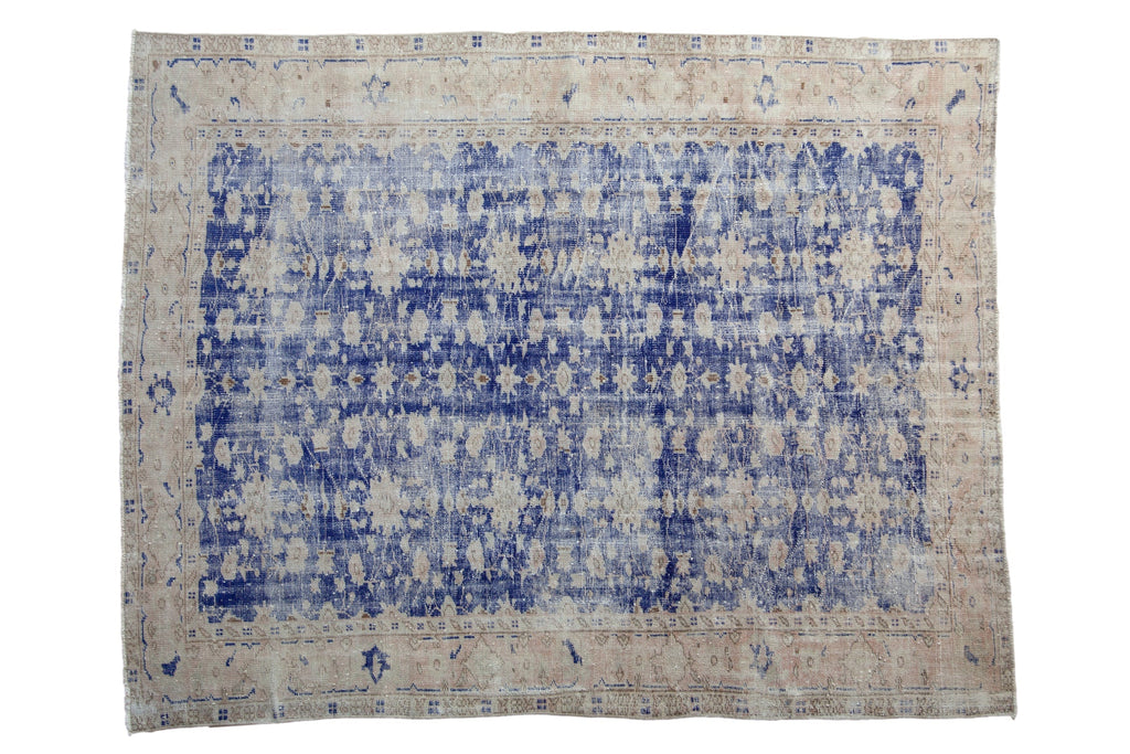 6.5x8.5 Vintage Distressed Oushak Carpet