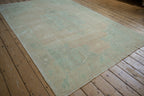 5.5x8.5 Vintage Distressed Oushak Carpet