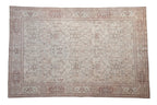 7x10.5 Vintage Distressed Oushak Carpet