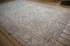 7x10.5 Vintage Distressed Oushak Carpet