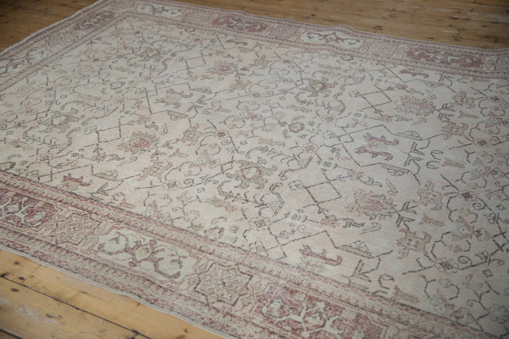 7x10.5 Vintage Distressed Oushak Carpet