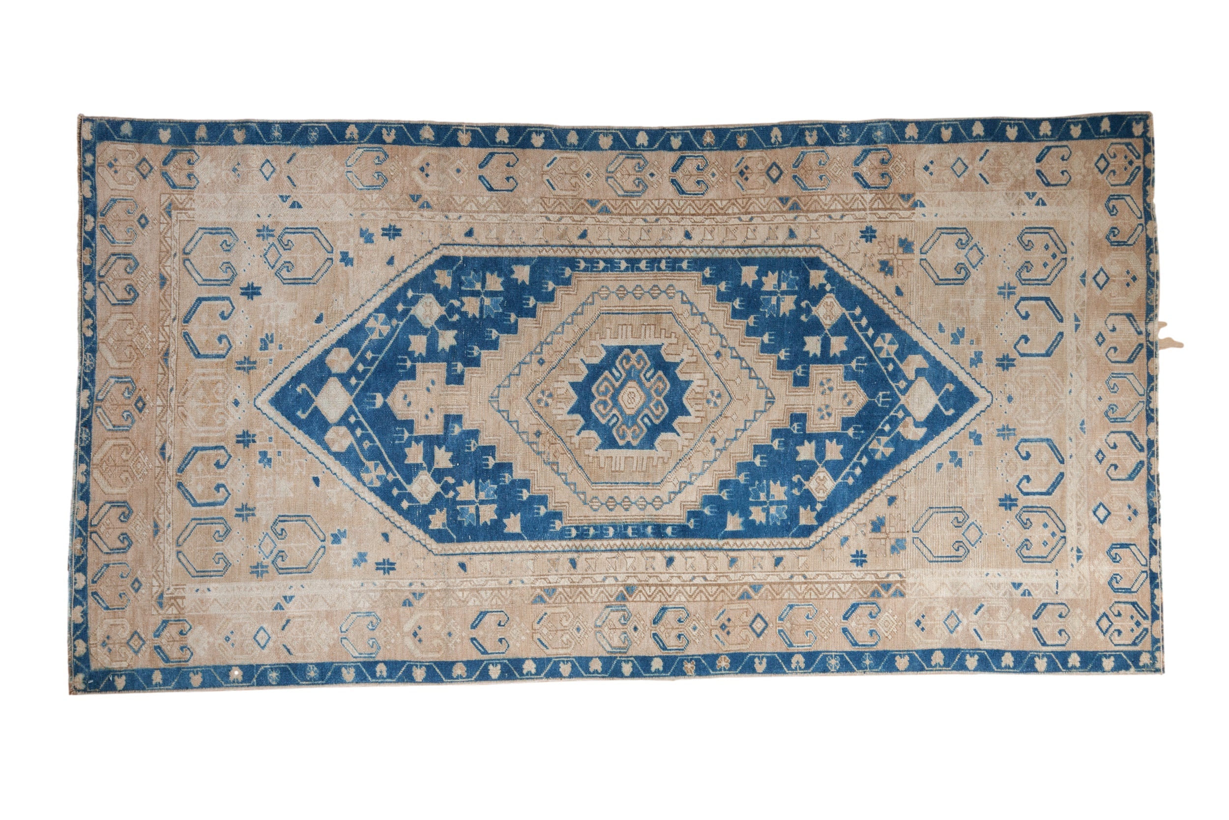 3.5x7 Vintage Distressed Oushak Rug Runner