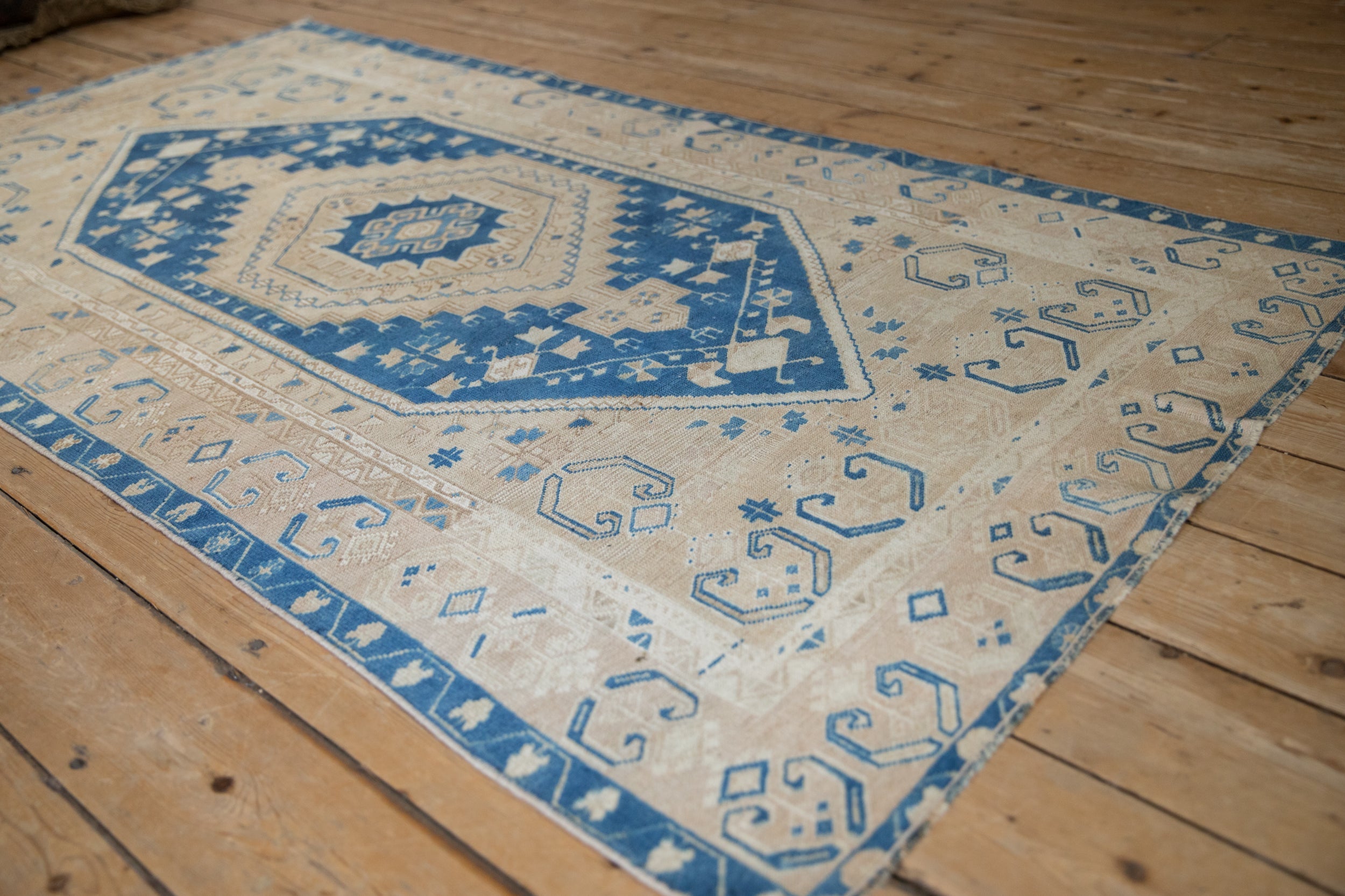 3.5x7 Vintage Distressed Oushak Rug Runner