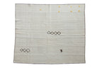 6x7 Vintage Hemp Kilim Square Carpet