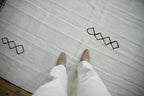 6x7 Vintage Hemp Kilim Square Carpet