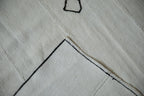 6x7 Vintage Hemp Kilim Square Carpet