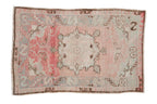 2.5x3.5 Vintage Distressed Oushak Rug
