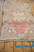 2.5x3.5 Vintage Distressed Oushak Rug