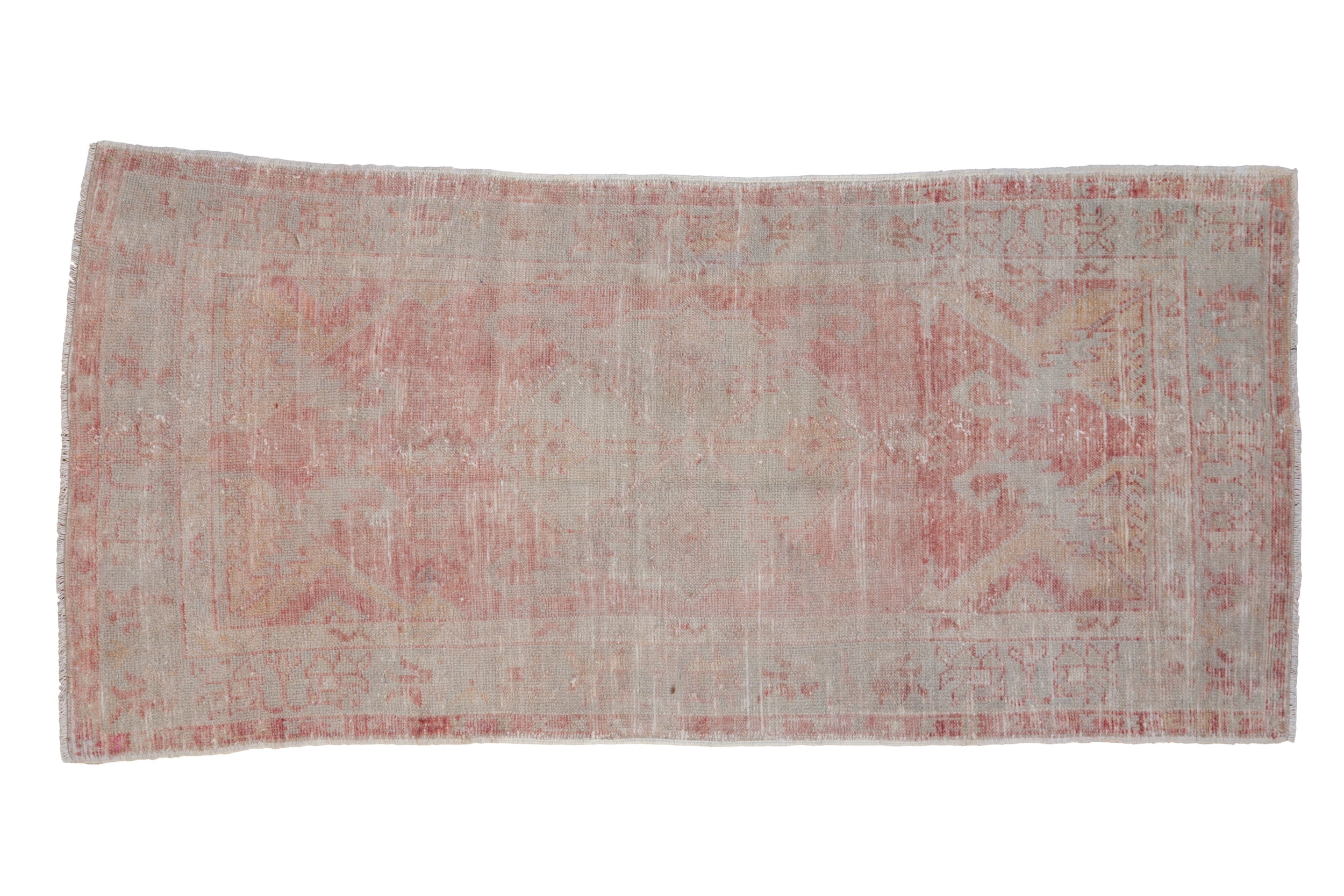 2.5x5.5 Vintage Distressed Oushak Rug Runner