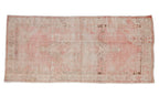2.5x5.5 Vintage Distressed Oushak Rug Runner