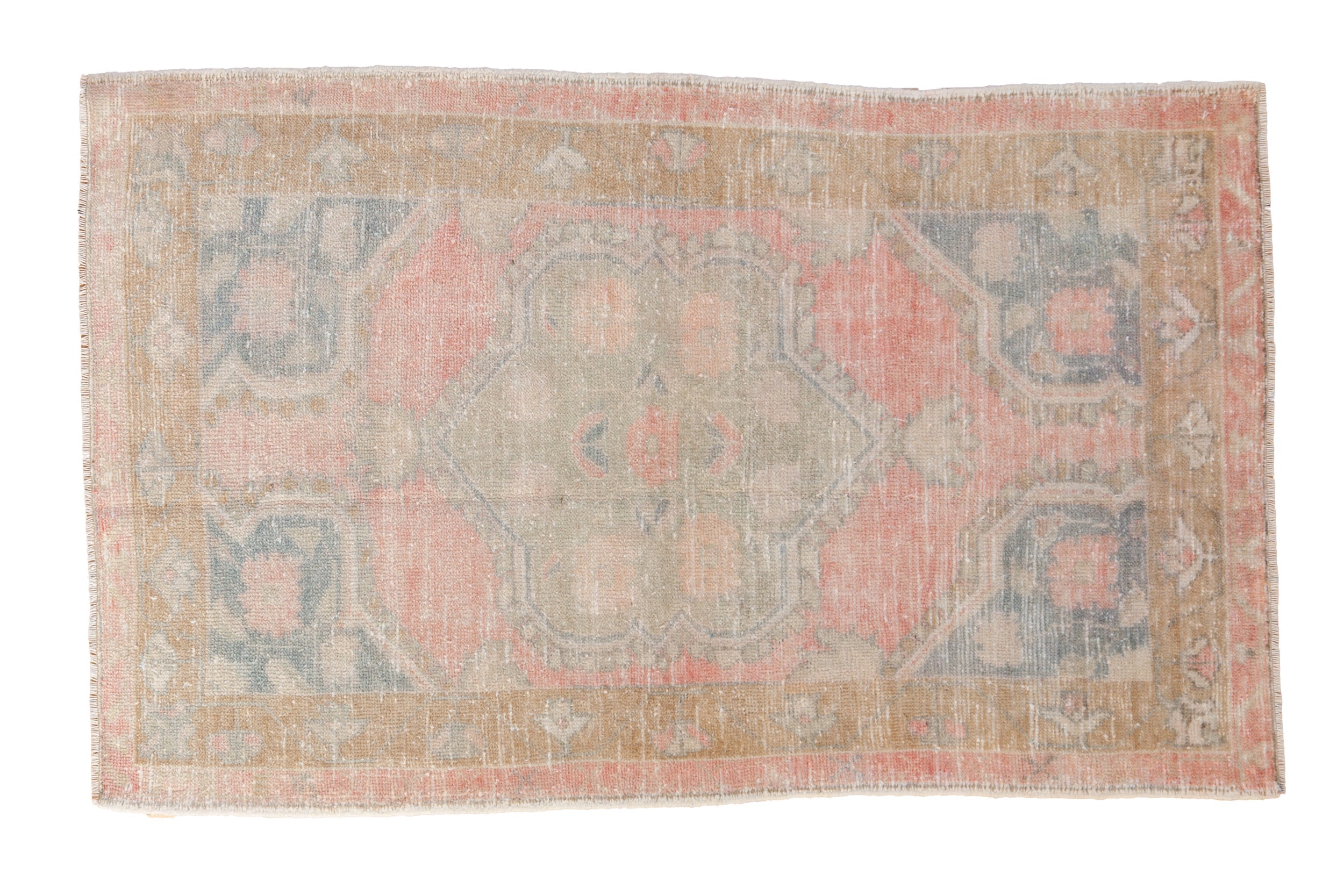 2.5x4.5 Vintage Distressed Oushak Rug