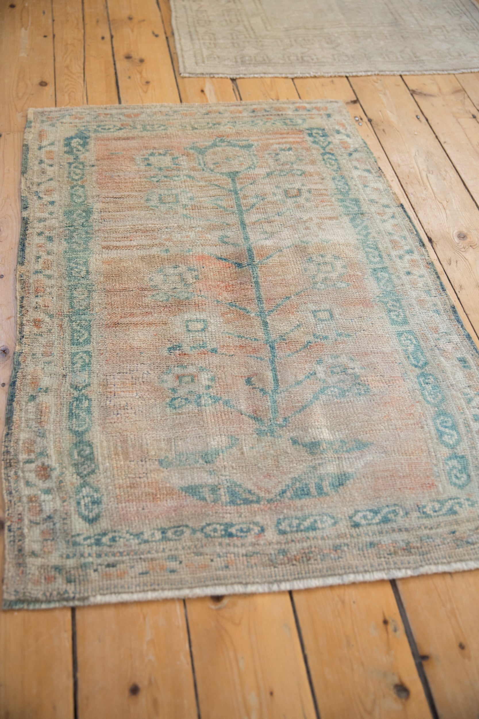 2.5x3.5 Vintage Distressed Oushak Rug
