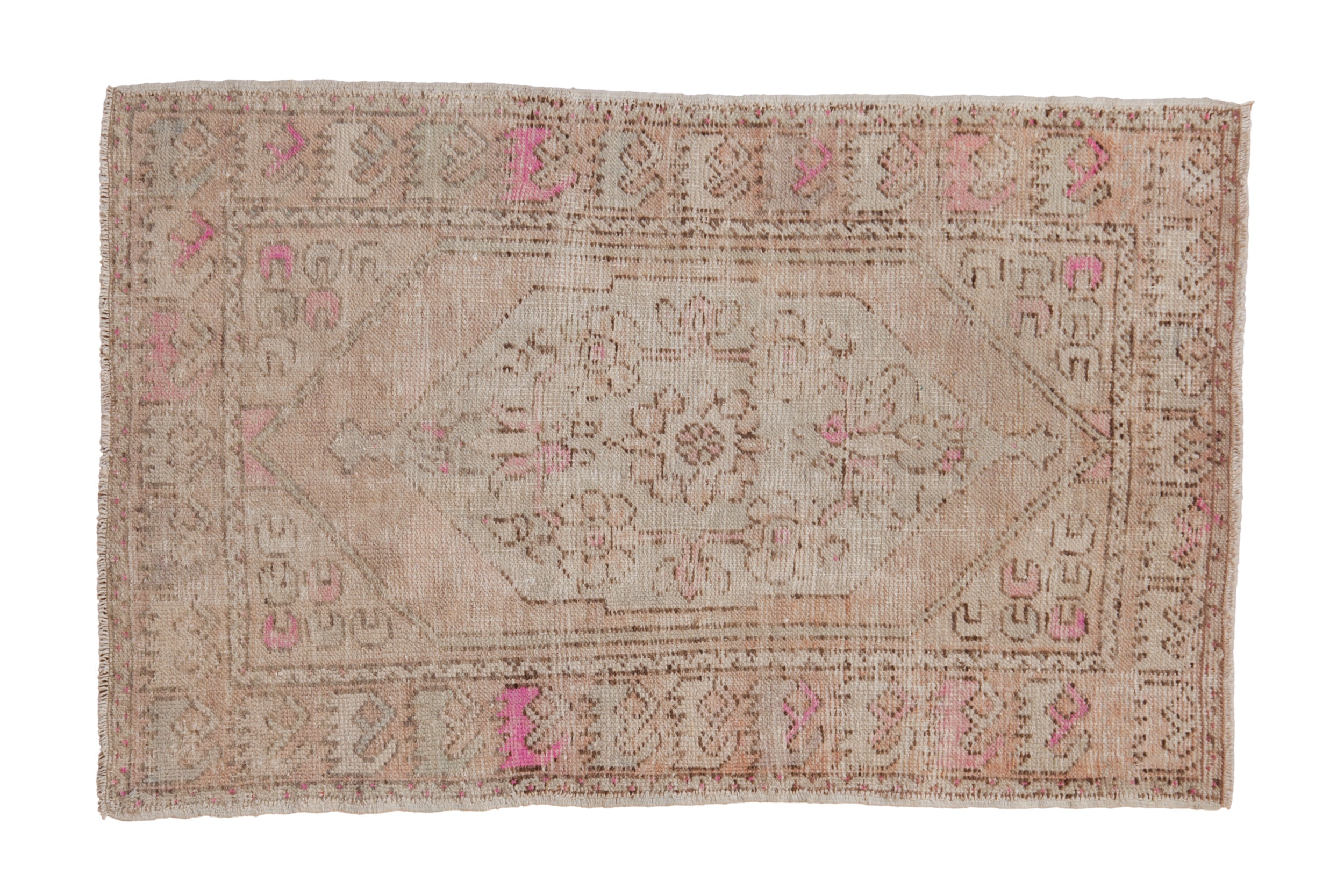 3x4.5 Vintage Distressed Oushak Rug
