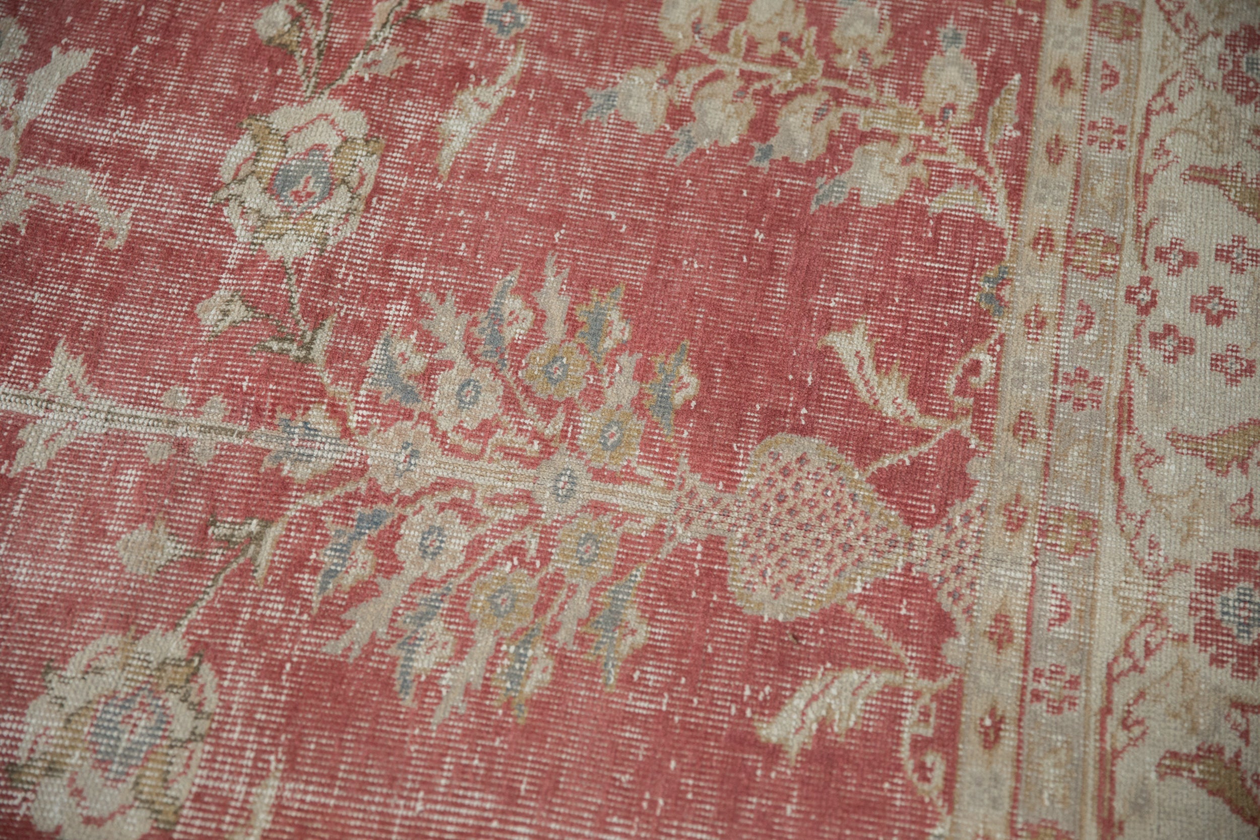 7x10.5 Vintage Distressed Oushak Carpet