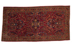 2.5x5 Vintage Sarouk Rug Runner