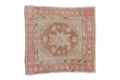 2x2 Vintage Distressed Oushak Square Rug Mat