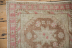 2x2 Vintage Distressed Oushak Square Rug Mat