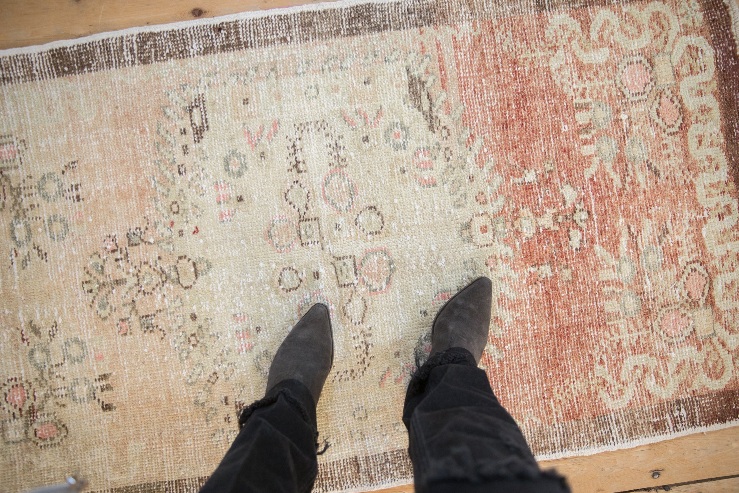 2.5x5 Vintage Distressed Oushak Rug Runner