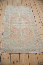 2.5x5 Vintage Distressed Oushak Rug Runner