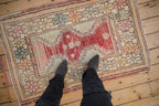 2.5x4 Vintage Distressed Oushak Rug