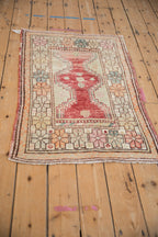 2.5x4 Vintage Distressed Oushak Rug