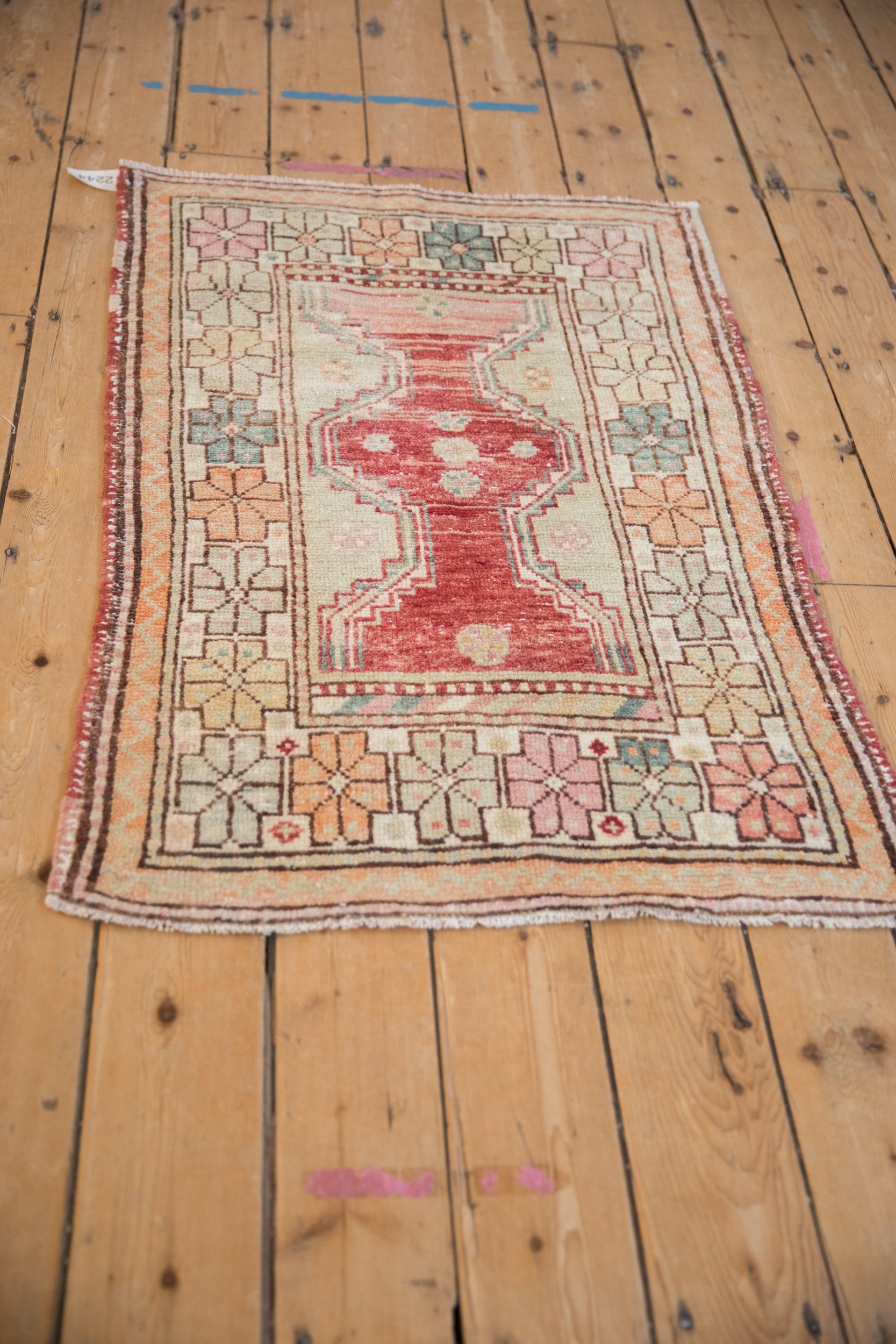 2.5x4 Vintage Distressed Oushak Rug