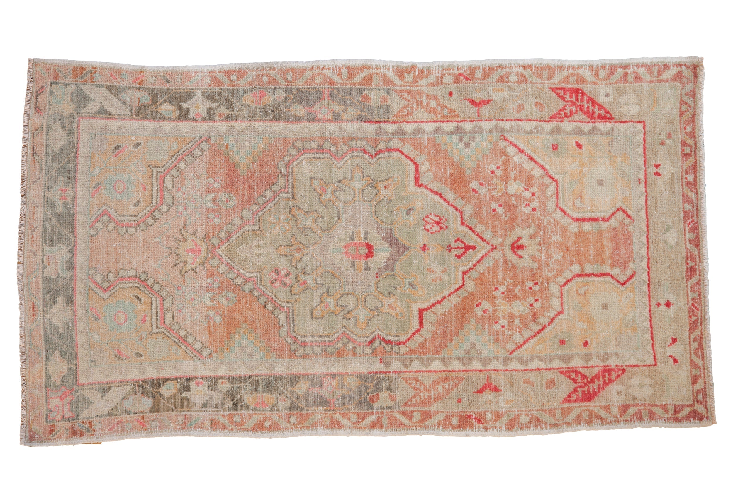 3x5 Vintage Distressed Oushak Rug