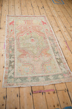 3x5 Vintage Distressed Oushak Rug