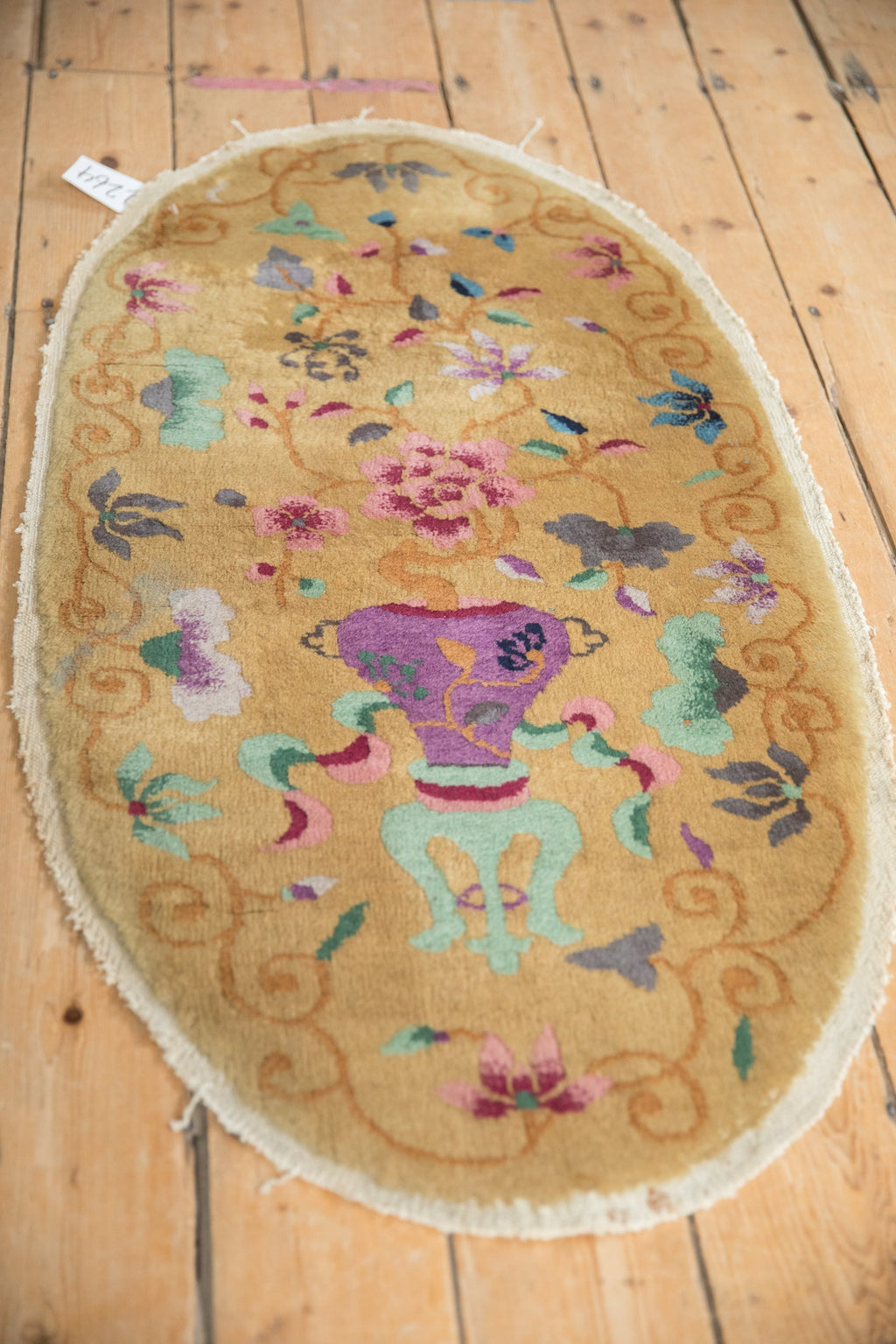 2x4 Antique Art Deco Rug Runner