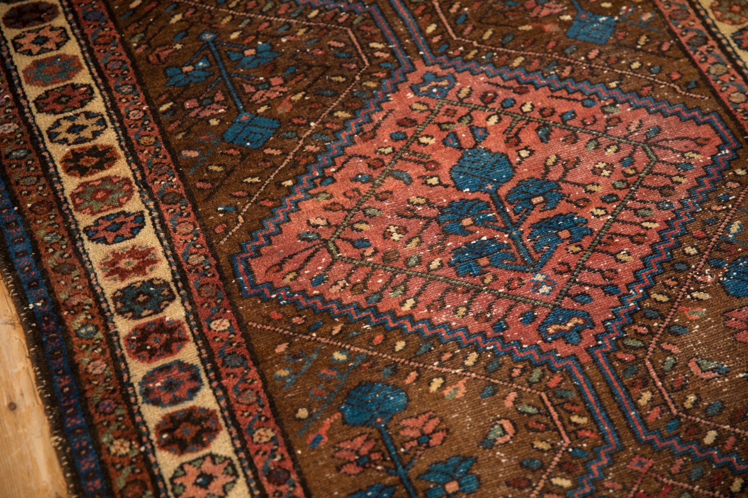 3.5x6.5 Vintage Kurdish Hamadan Rug