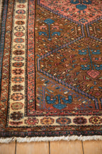 3.5x6.5 Vintage Kurdish Hamadan Rug