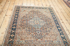 4x6 Fine Antique Tabriz Area Rug