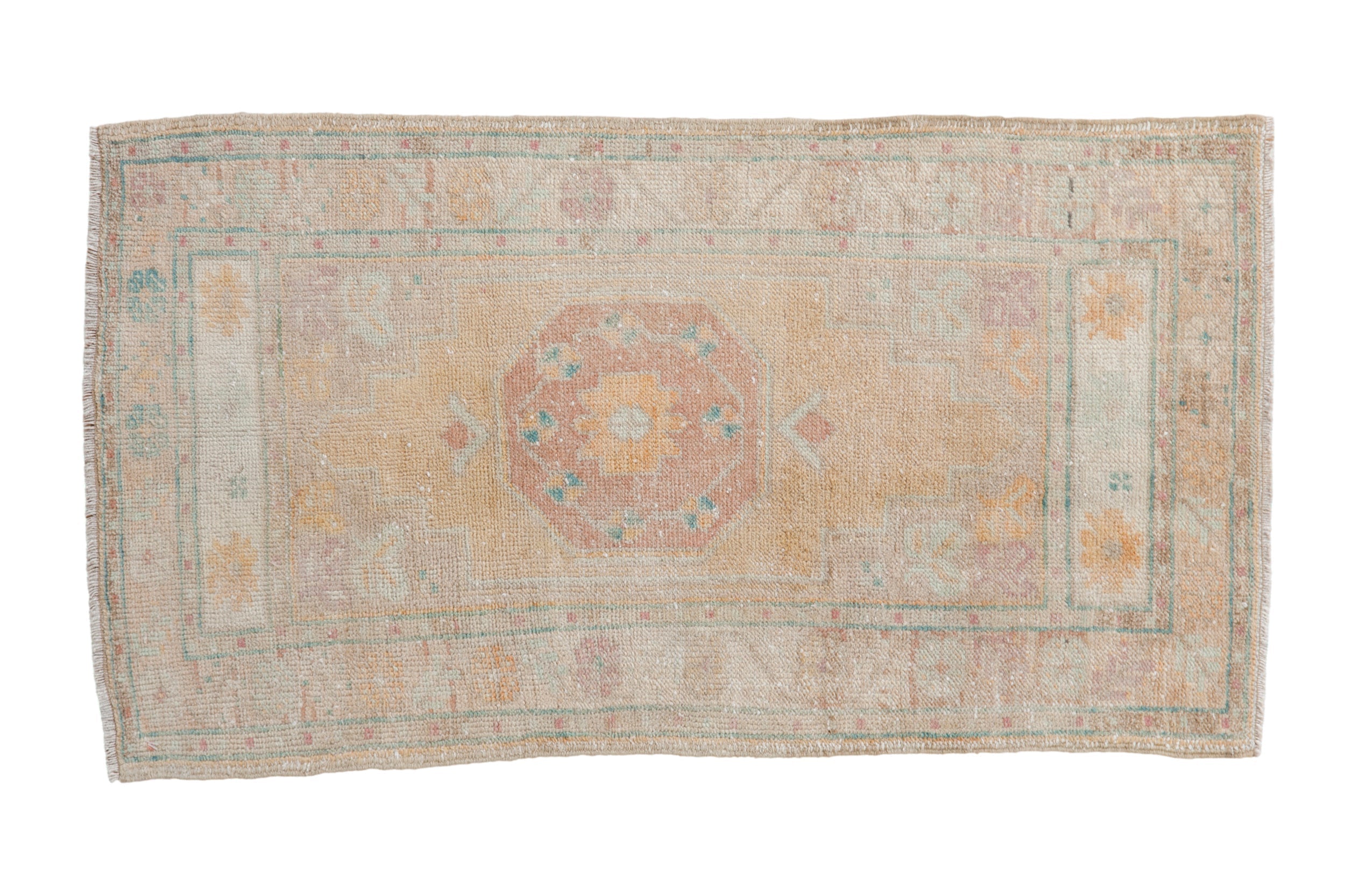 2x4 Vintage Distressed Oushak Rug Runner