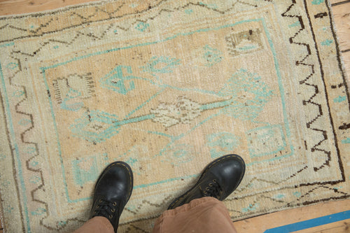 2.5x3.5 Vintage Distressed Oushak Rug