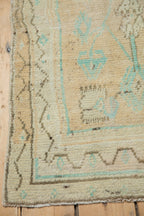 2.5x3.5 Vintage Distressed Oushak Rug