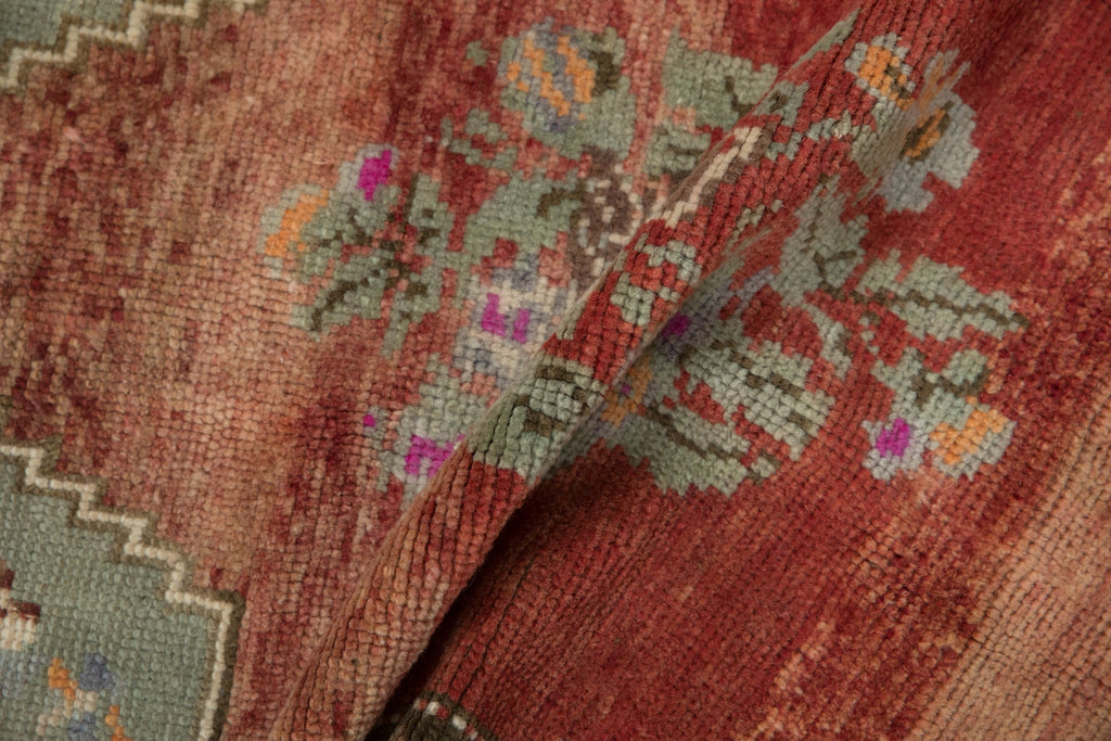 2.5x4 Vintage Distressed Oushak Rug