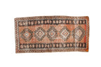 2x4.5 Vintage Distressed Oushak Rug Runner