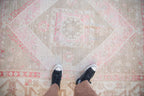 5.5x8 Vintage Distressed Oushak Carpet