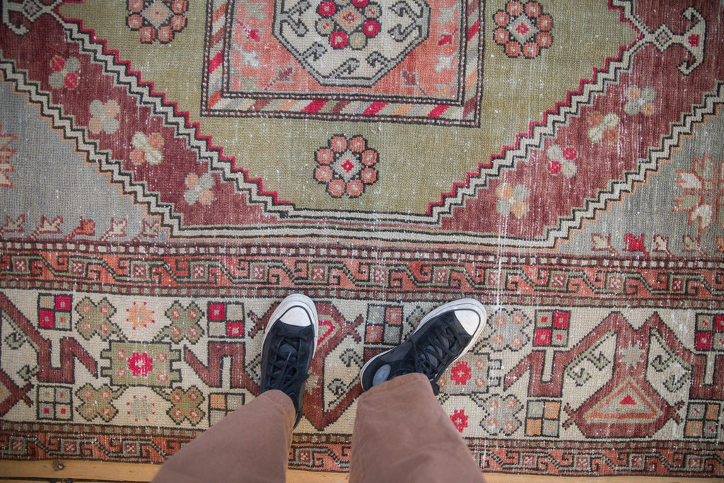 5.5x8.5 Vintage Distressed Oushak Carpet