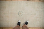 3x6.5 Vintage Distressed Oushak Rug Runner