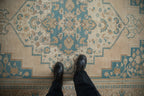 6x9.5 Vintage Distressed Oushak Carpet