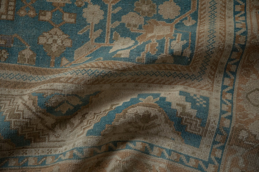 6x9.5 Vintage Distressed Oushak Carpet