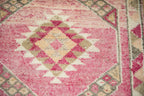 2.5x11.5 Vintage Distressed Kurd Rug Runner