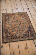 2x2.5 Vintage Fine Sarouk Square Rug Mat