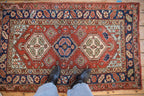 3x5 Vintage Heriz Rug
