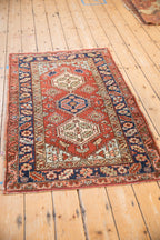 3x5 Vintage Heriz Rug
