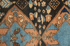 3.5x4.5 Vintage Fine Heriz Square Rug