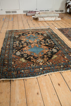 3.5x4.5 Vintage Fine Heriz Square Rug