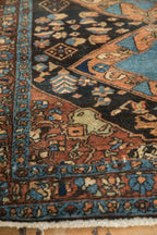 3.5x4.5 Vintage Fine Heriz Square Rug